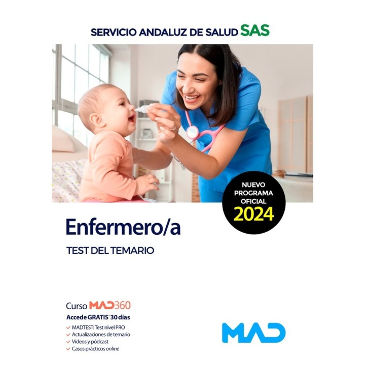 ENFERMERO/A TEST TEMARIO SERVICIO ANDALUZ SALUD