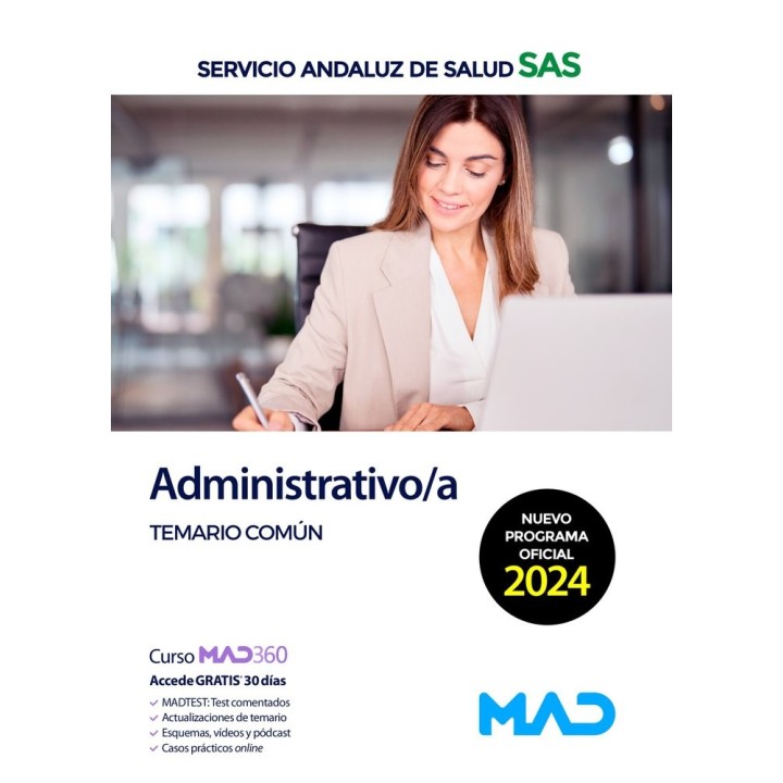 ADMINISTRATIVO/A TEMARIO COMUN SERVICIO ANDALUZ SALUD SAS
