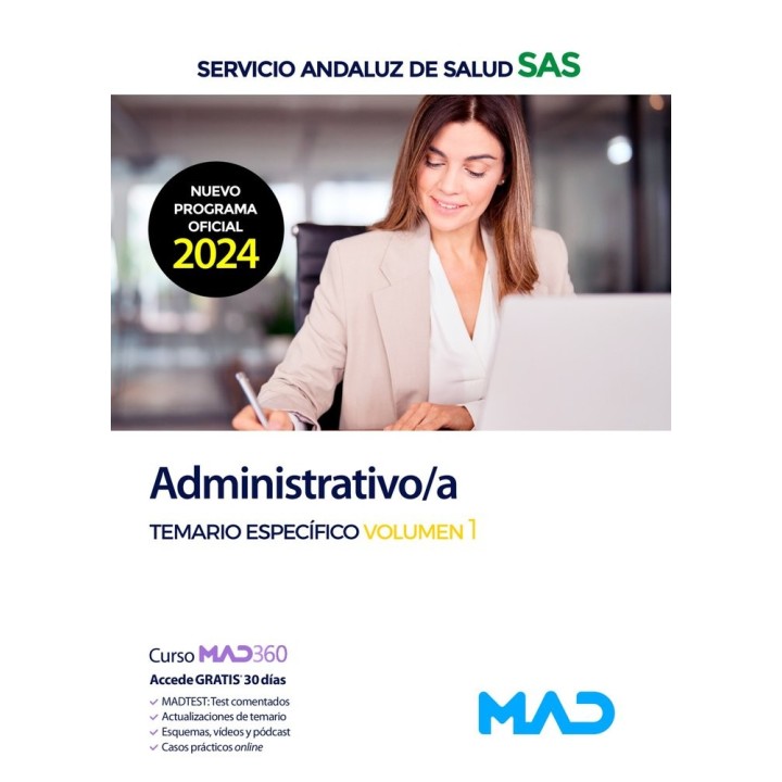 ADMINISTRATIVO/A TEMARIO ESPECIFICO 1 SERVICIO ANDALUZ SALU