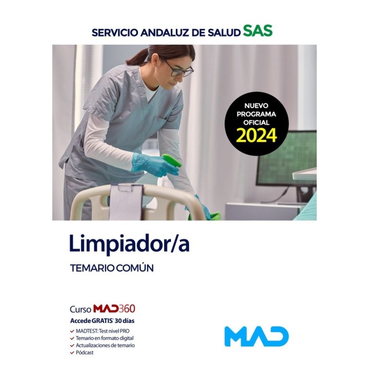 LIMPIADOR/A TEMARIO COMUN SERVICIO ANDALUZ DE SALUD SAS