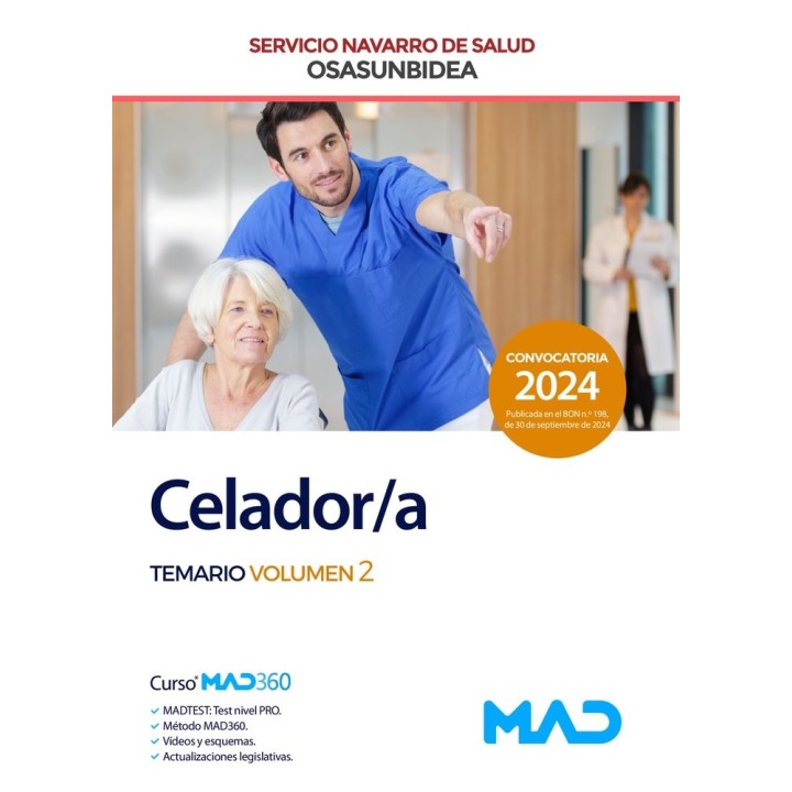 CELADOR/A TEMARIO 2 SERVICIO NAVARRO SALUD OSASUNBIDEA