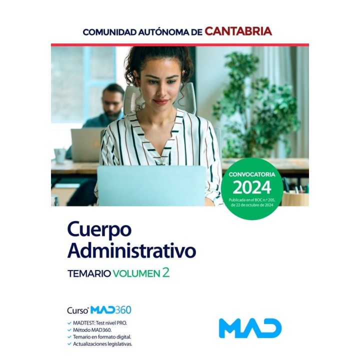 CUERPO ADMINISTRATIVO TEMARIO VOL 2 COMUNIDAD AUTONOMA CANT