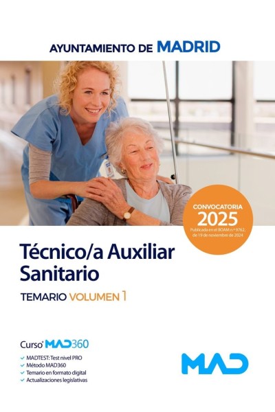 TECNICO/A AUXILIAR SANITARIO/A TEMARIO VOL 1 AYUNT MADRID