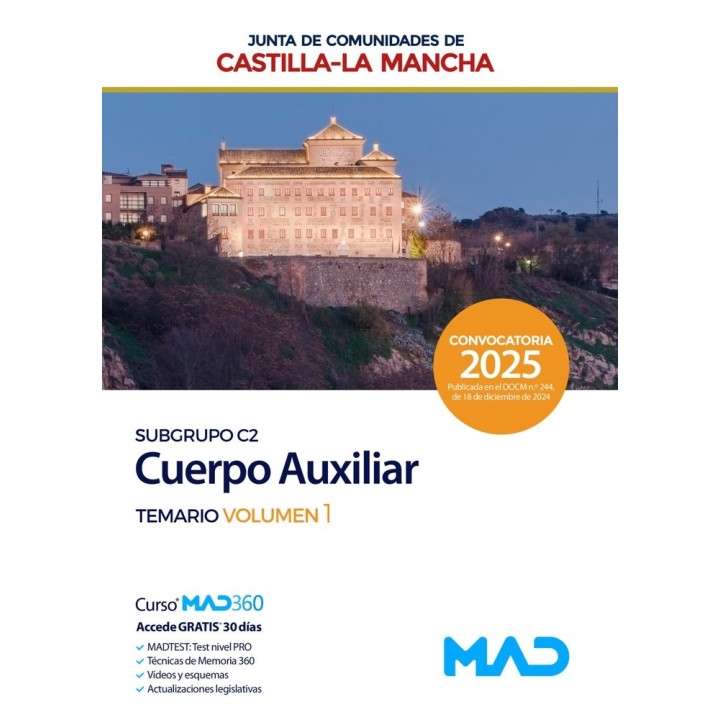AUXILIAR ADMINISTRATIVO SUBGRUPO C2 TEMARIO VOL 1