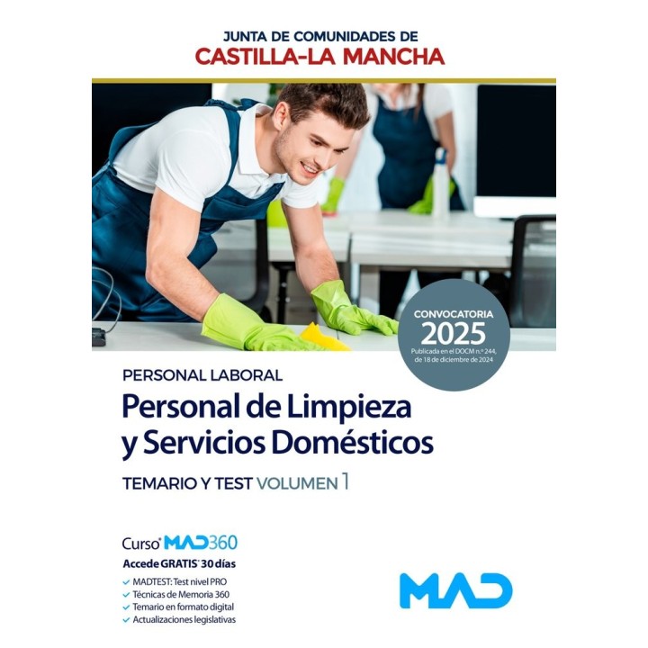 PERSONAL LIMPIEZA SERVICIOS DOMESTICOS TEMARIO TEST VOL 1