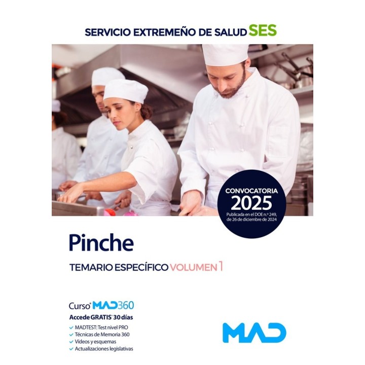 PINCHE TEMARIO ESPECIFICO 1 SERVICIO EXTREMEÑO SALUD SES