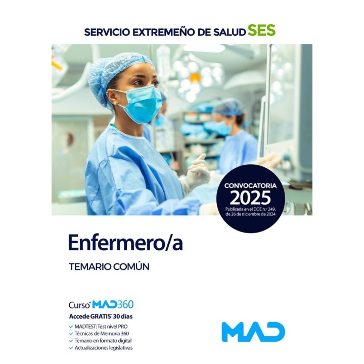 ENFERMERO/A TEMARIO COMUN SERVICIO EXTREMEÑO SALUD SES