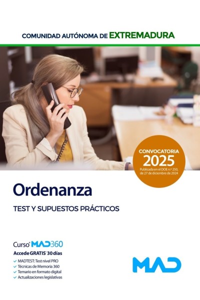 ORDENANZA PERSONAL LABORAL GRUPO V TEST Y SUPUESTO PRACTICO