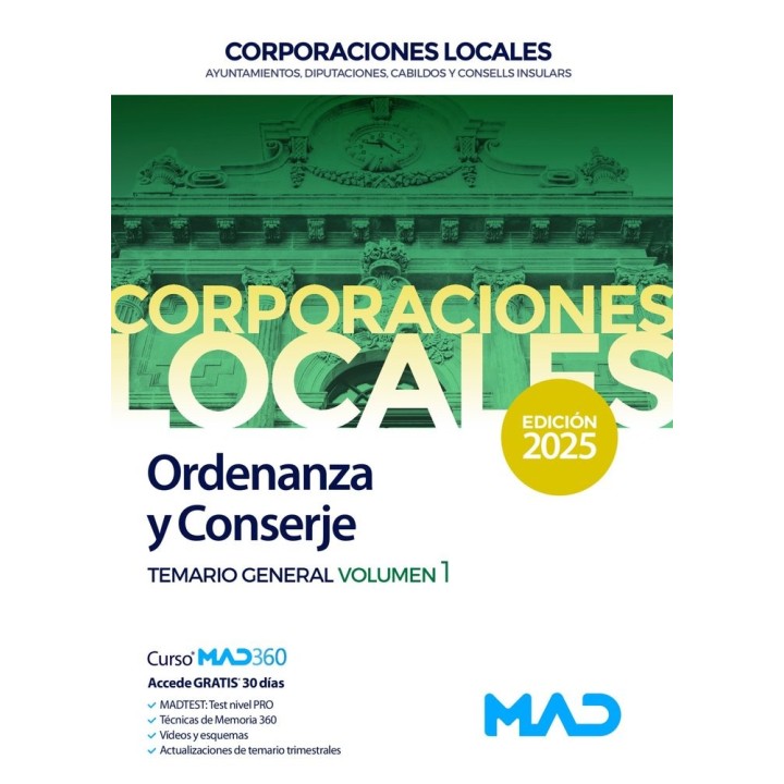 ORDENANZA Y CONSERJE AYUNTAMIENTOS 1 DIPUTACIONES 2025