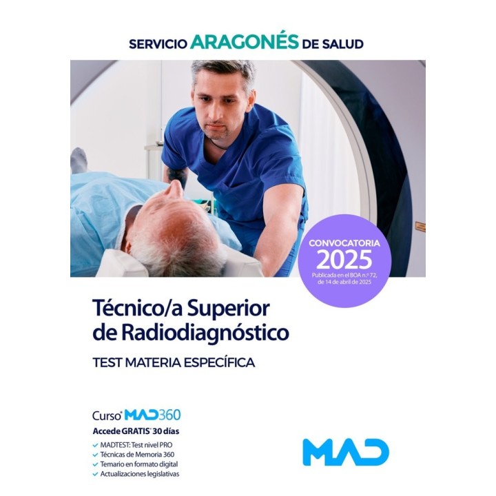 TECNICO/A SUPERIOR RADIODIAGNOSTICO TEST MATERIA ESPECIFICA