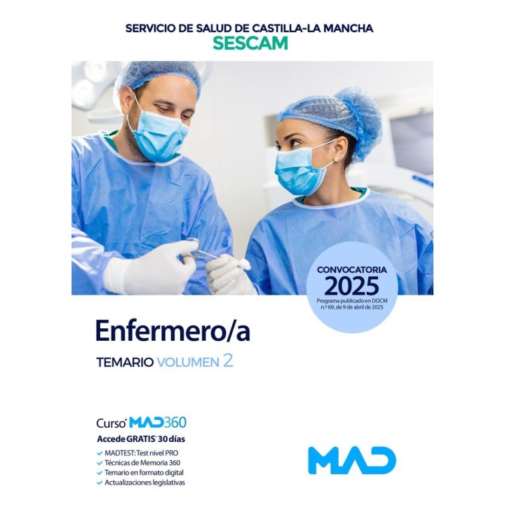 ENFERMERO/A TEMARIO 2 SERVICIO SALUD CASTILLA-LA MANCHA SES