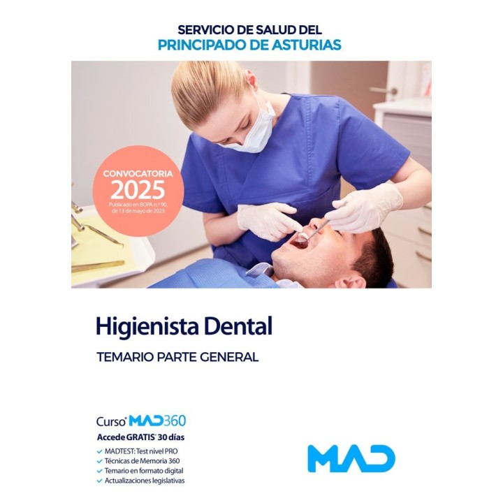 HIGIENISTA DENTAL TEMARIO PARTE GENERAL SERVICIO SALUD ASTU