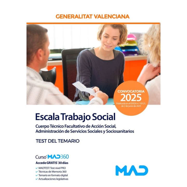 ESCALA TRABAJO SOCIAL A2 04 04 CUERPO TECNICO FACULTATIVO A