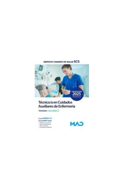 TECNICO/A CUIDADO AUXILIAR ENFERMERIA TEMARIO 2 CANARIO SAL