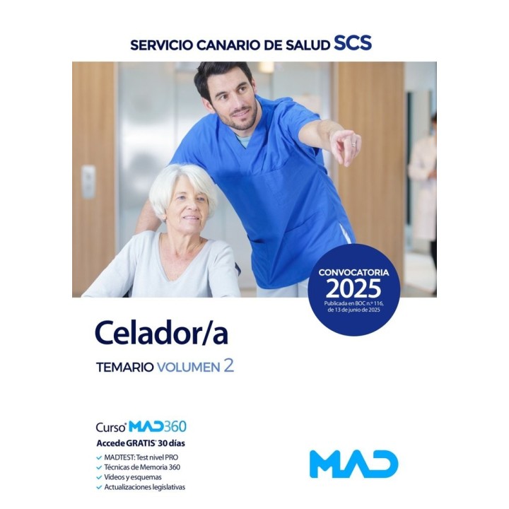 CELADOR/A TEMARIO 2 SERVICIO CANARIO SALUD