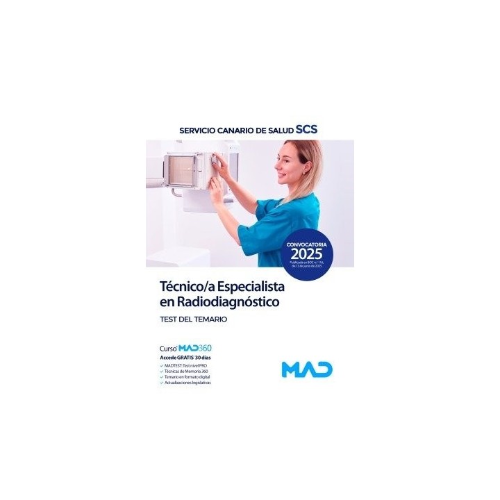 TECNICO/A ESPECIALISTA RADIODIAGNOSTICO TEMARIO 3 CANARIO S