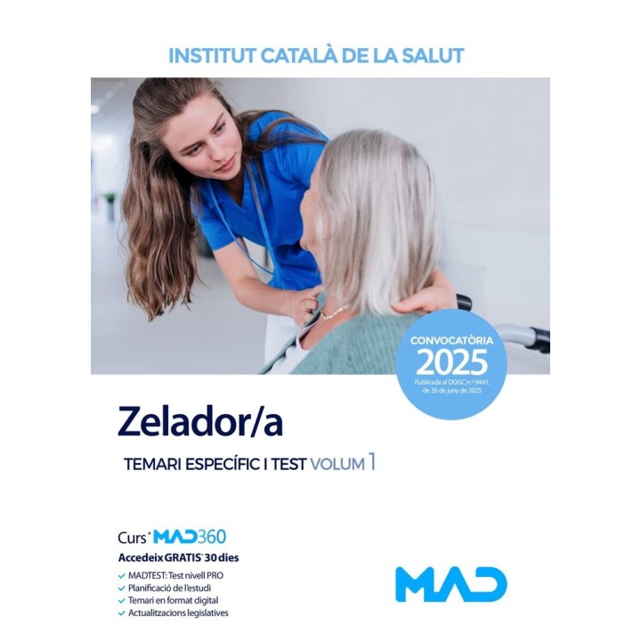 ZELADOR/A TEMARI ESPECIFIC 1 I TEST INSTITUTO CATALAN SALUD