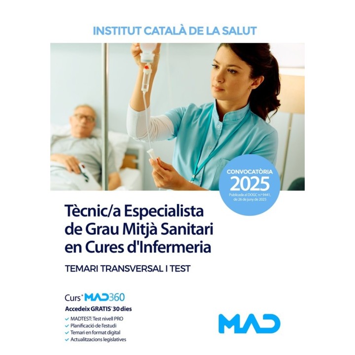 TECNIC/A ESPECIALISTA GRAU MITJA SANITARI CURES D INFERMERI