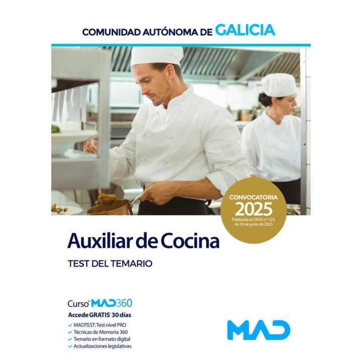 AUXILIAR COCINA ADMINISTRACION GENERAL TEST COMUNIDAD GALIC