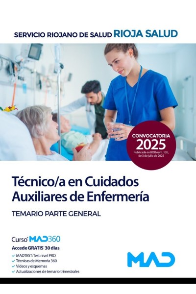 TECNICO/A CUIDADO AUXILIAR ENFERMERIA TEMARIO GENERAL RIOJA