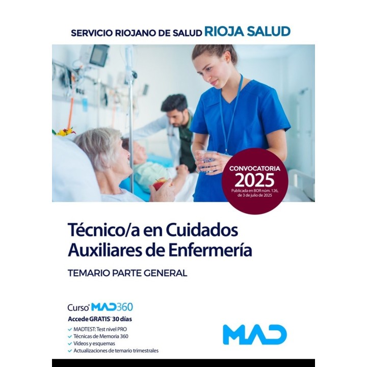 TECNICO/A CUIDADO AUXILIAR ENFERMERIA TEMARIO GENERAL RIOJA