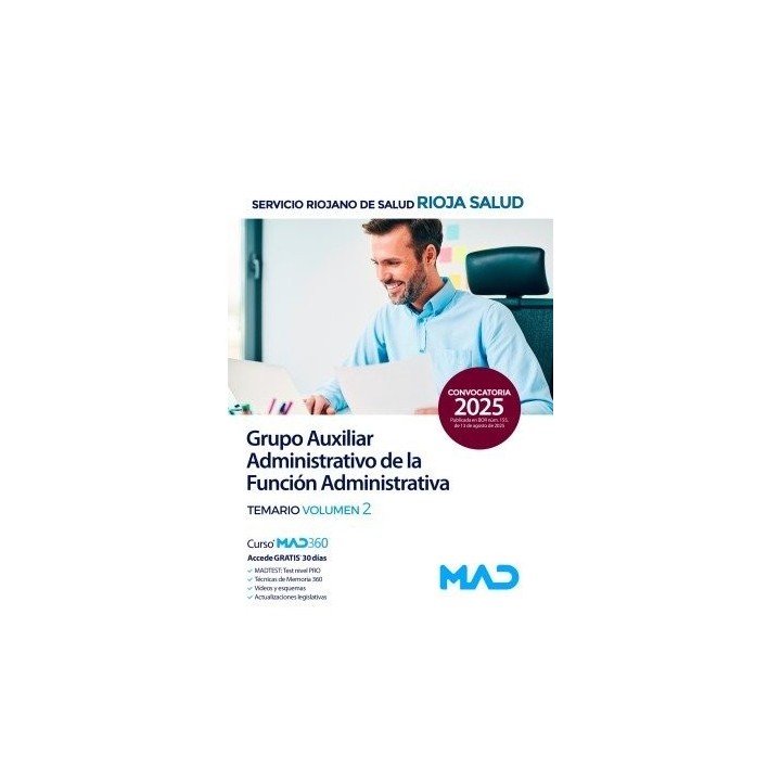 AUXILIAR ADMINISTRATIVO TEMARIO 2 SERVICIO RIOJANO SALUD SE