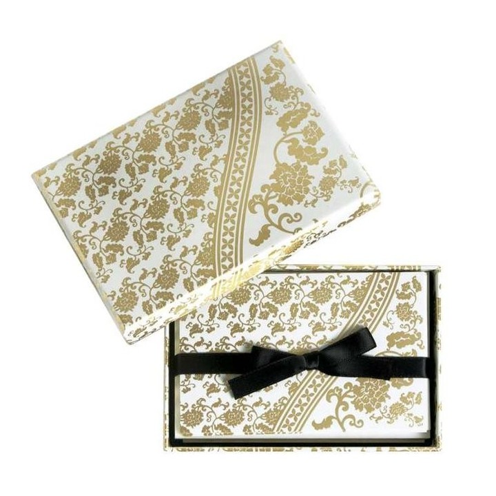 CUADERNO MADAME BUTTERFLY TARJETAS Y SOBRES 1 FLOR OCRE