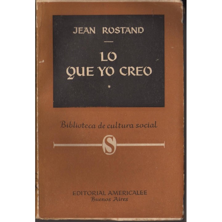 Lo que yo creo