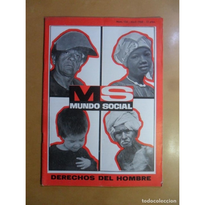 Revista Mundo Social. Num 154 Abril 1968. Derechos del hombre