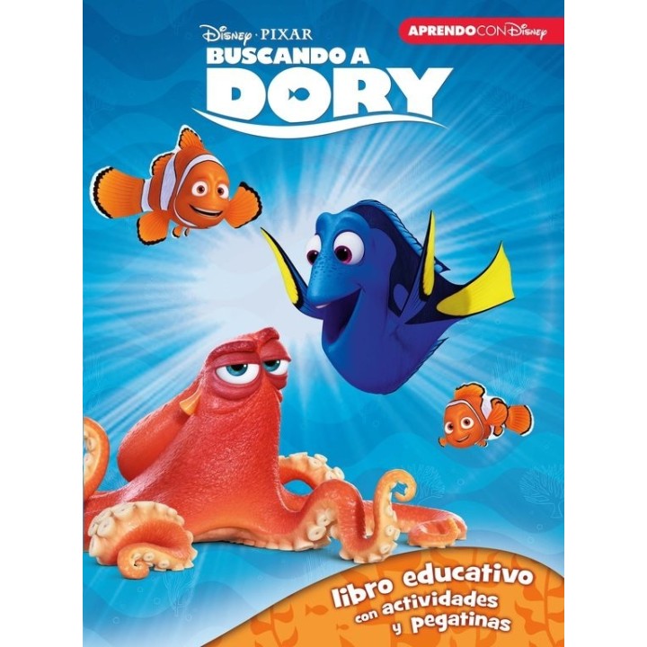 BUSCANDO A DORY LIBRO EDUCATIVO DISNEY ACTIVIDADES Y PEGATI