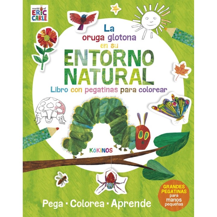 PEQUEÑA ORUGA GLOTONA EN SU ENTORNO NATURAL,LA