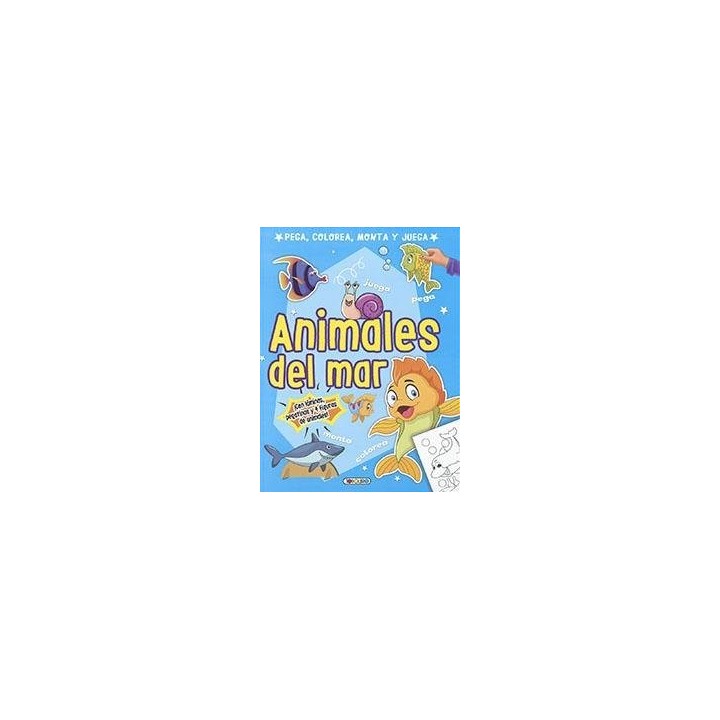 PEGA COLOREA MONTA Y JUEGA ANIMALES DEL MAR