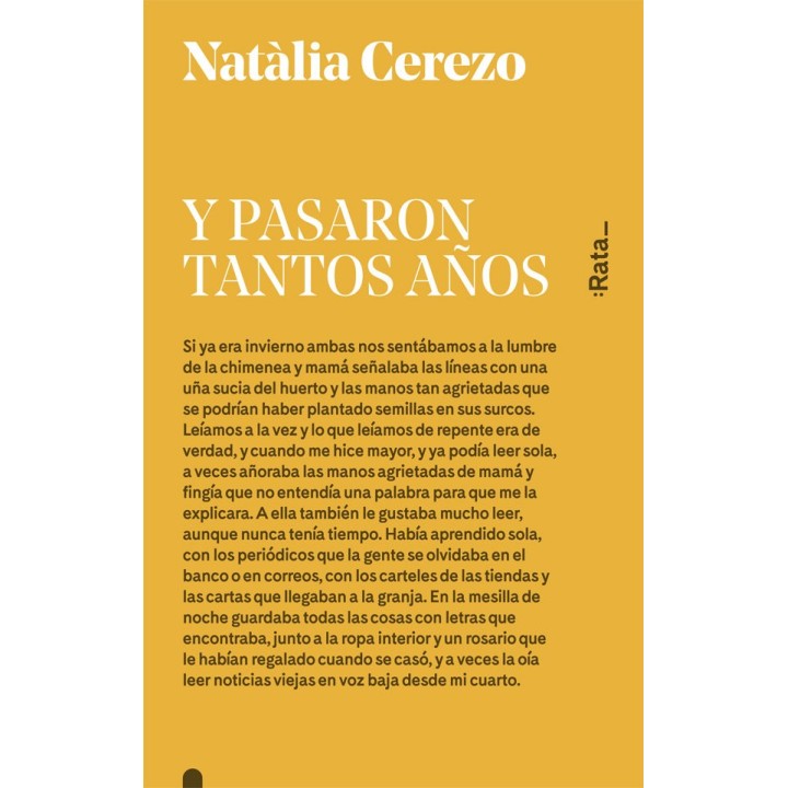 Y PASARON TANTOS AÑOS