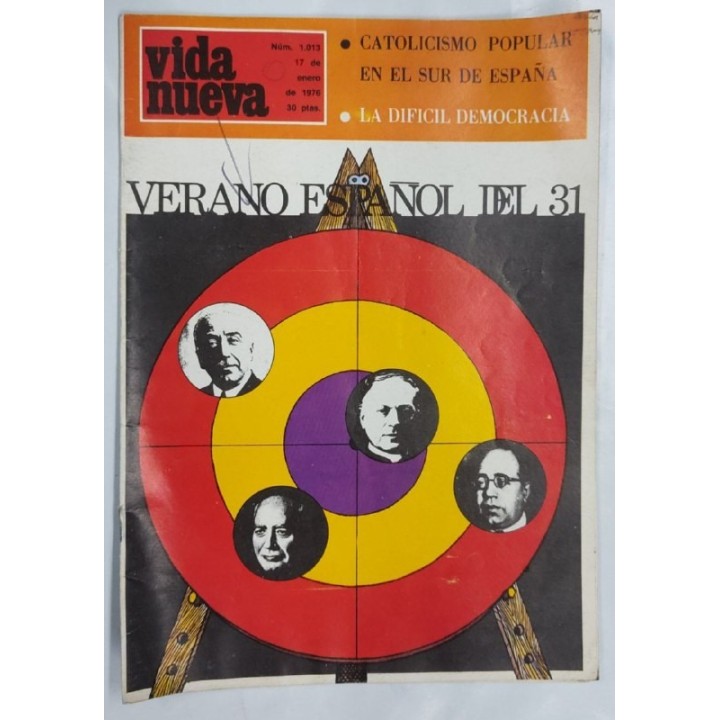 REVISTA VIDA NUEVA. NUMERO 1013. 17 de Enero de 1976. Verano Español del 31