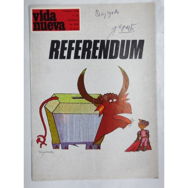 REVISTA VIDA NUEVA. NUMERO 1058. 11 de Diciembre de 1976. Referendum
