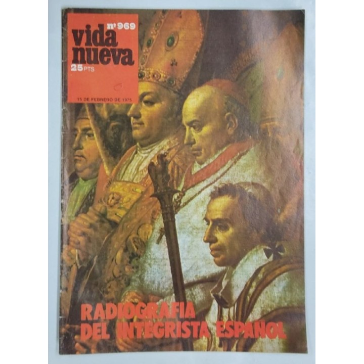 REVISTA VIDA NUEVA. NUMERO 969. 15 de Febrero de 1975. Radiografia del integrsita español