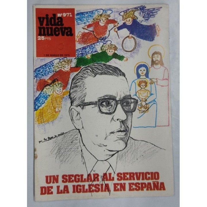 REVISTA VIDA NUEVA. NUMERO 971. 1 de Marzo de 1975. En seglar al servicio de la iglesia en españa