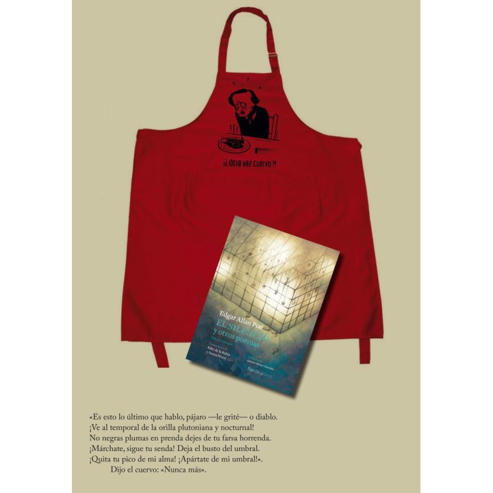 PACK EDGAR ALLAN POE LIBRO EL SILENCIO DELANTAL MAX