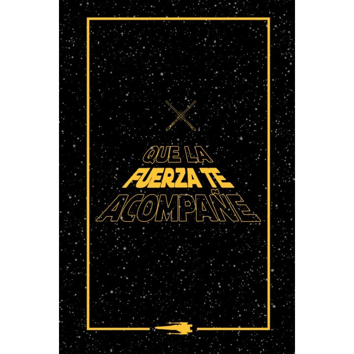 BLOC DE NOTAS STAR WARS QUE LA FUERZA TE ACOMPAÑE
