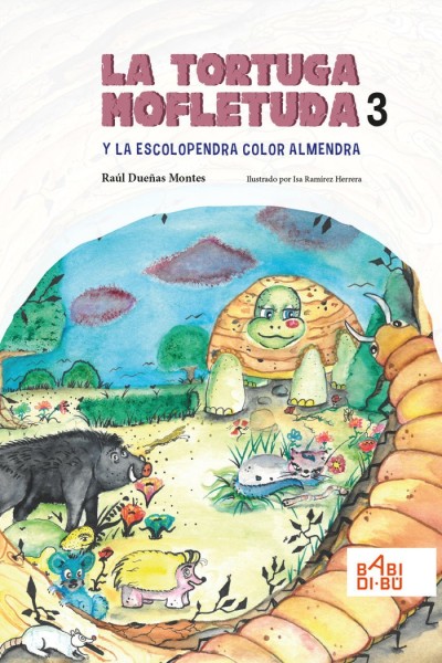 TORTUGA MOFLETUDA Y LA ESCOLOPENDRA COLOR ALMENDRA,LA