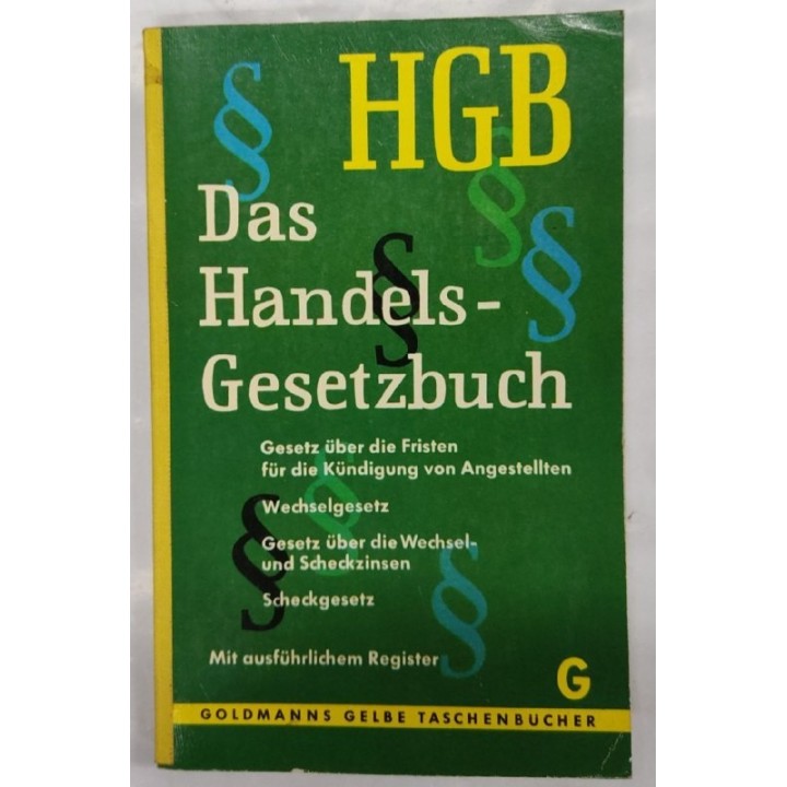 Das Handels Gesetzbuch HGB