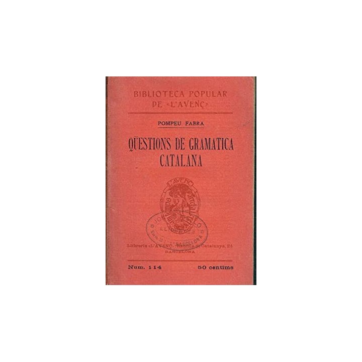 Qüestions de gramàtica catalana