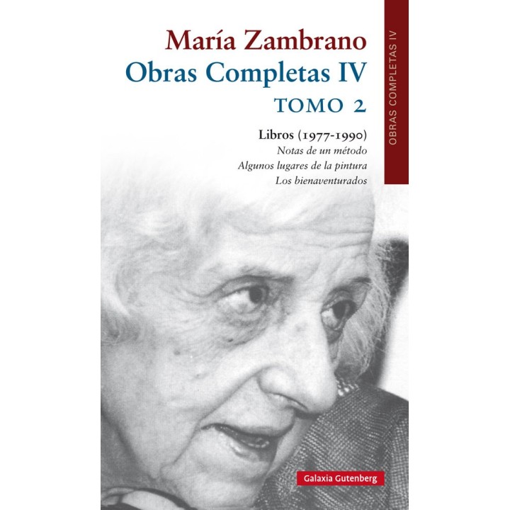MARIA ZAMBRANO OBRAS COMPLETAS IV TOMO 2