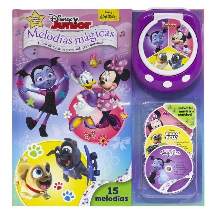 DISNEY JUNIOR MELODIAS MAGICAS LIBRO CON REPRODUCTOR MUSI