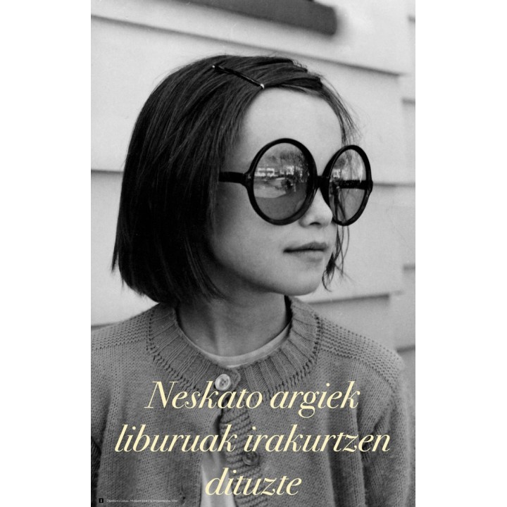 CARTEL NESKATO ARGIEK LIBURUAK IRAKURTZEN DITUZTE EUSKERA