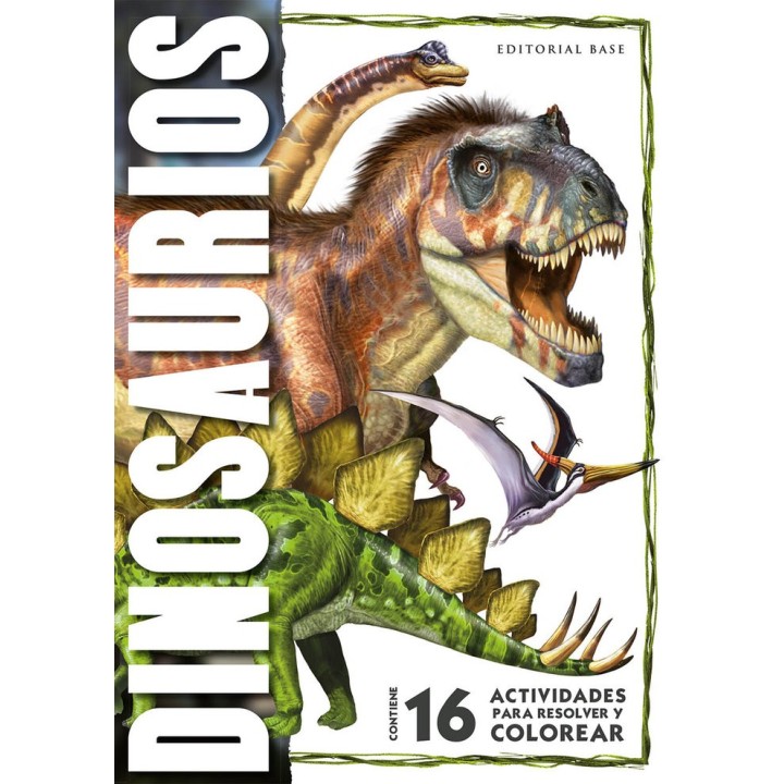 DINOSAURIOS 16 ACTIVIDADES PARA RESOLVER Y COLOREAR