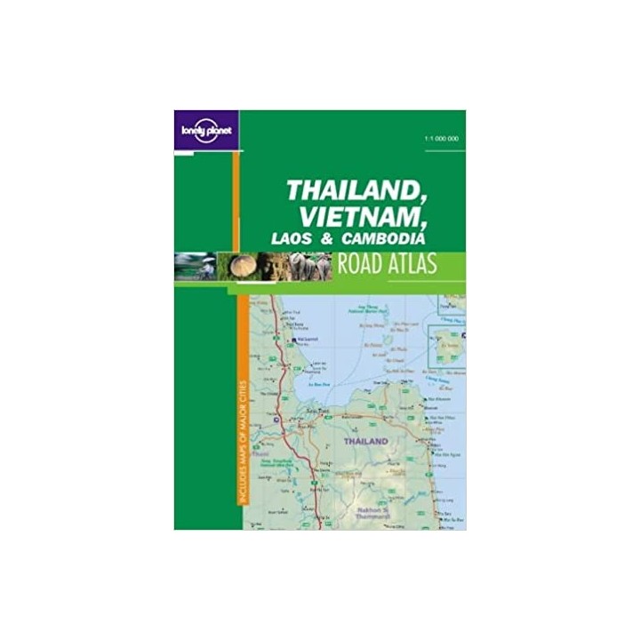 Thailand, Vietnam, Laos y Cambodia. Road Atlas.