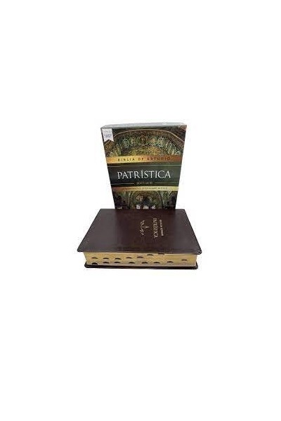 BIBLIA DE ESTUDIO PATRISTICA LEATHERSOFT MARRON CON INDIC