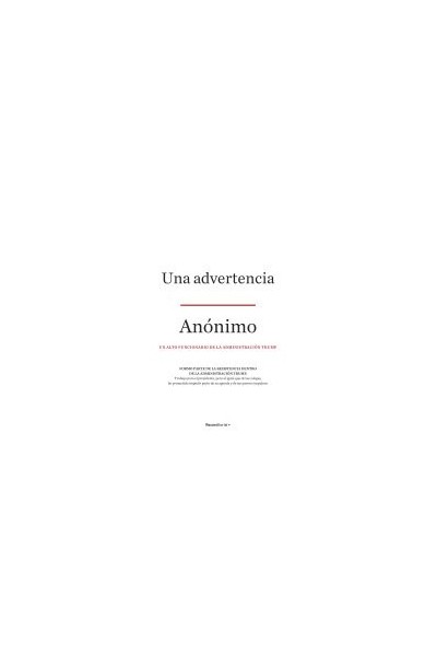 UNA ADVERTENCIA