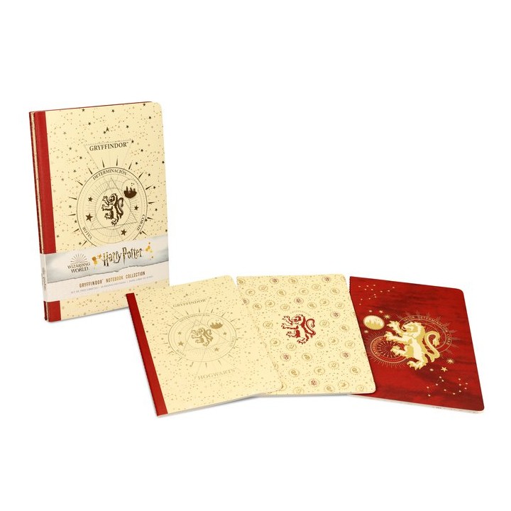 HARRY POTTER PACK DE 3 LIBRETAS GRYFFINDOR